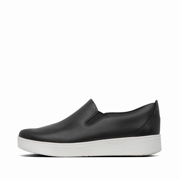 Baskets Femme Fitflop Rally Cuir Slip On Noir (YBW471239)